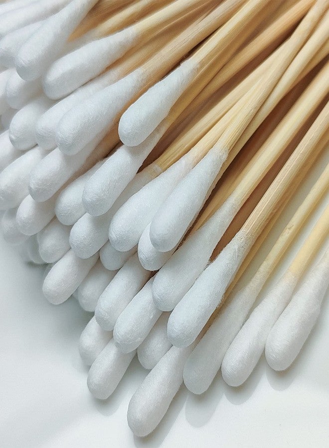 Bcowos 500 Count Long Cotton Swabs - 6 Inch Bamboo Cotton Swabs - Biodegradable Tips Applicators for Cleaning, Makeup, Pets Care (In Storage Case) - Image 3